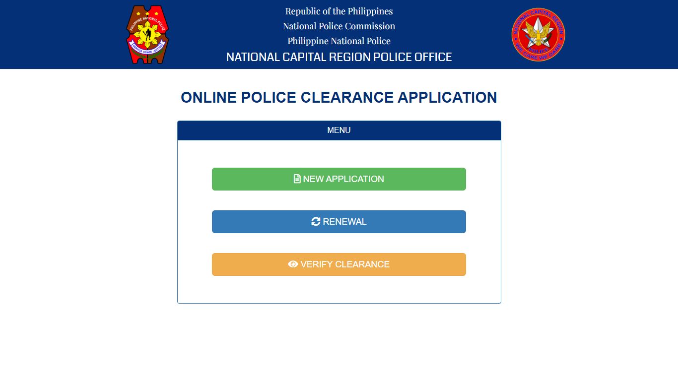 Online Police Clearance